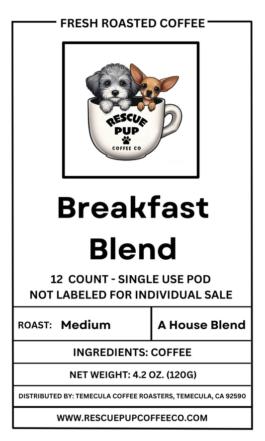 Breakfast Blend (12 Count - Single Use Pods)