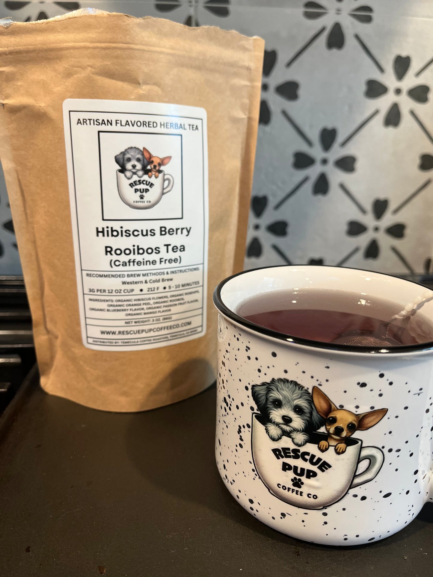 Hibiscus Rooibos Herbal Tea (Caffeine Free)